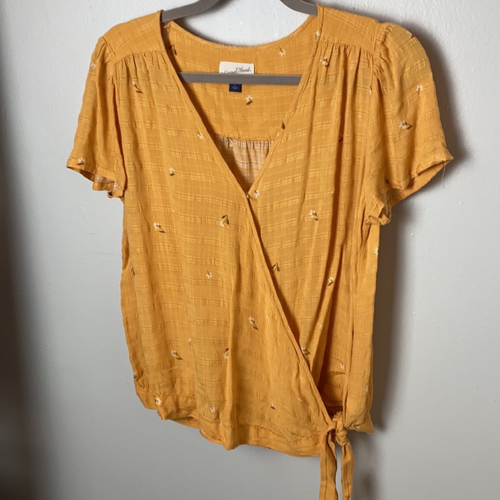UNIVERSAL THREADS Marigold Wrap Blouse